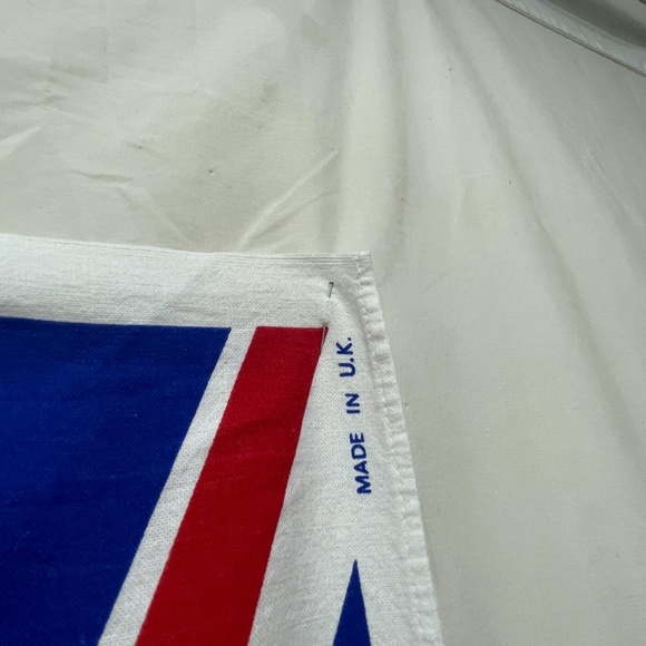 Vintage Union Jack Tea Towel Made in the UK 100% Cotton - Picture 6 of 6